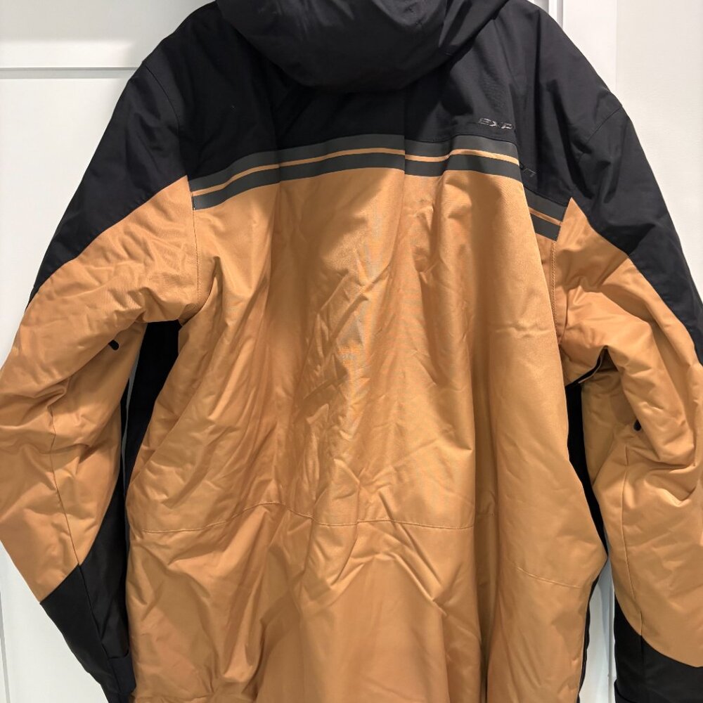 NWT Ski-Doo BRP Men Manteau Expedition Ski Jacket Black Khaki Size 3XL - Picture 2 of 4